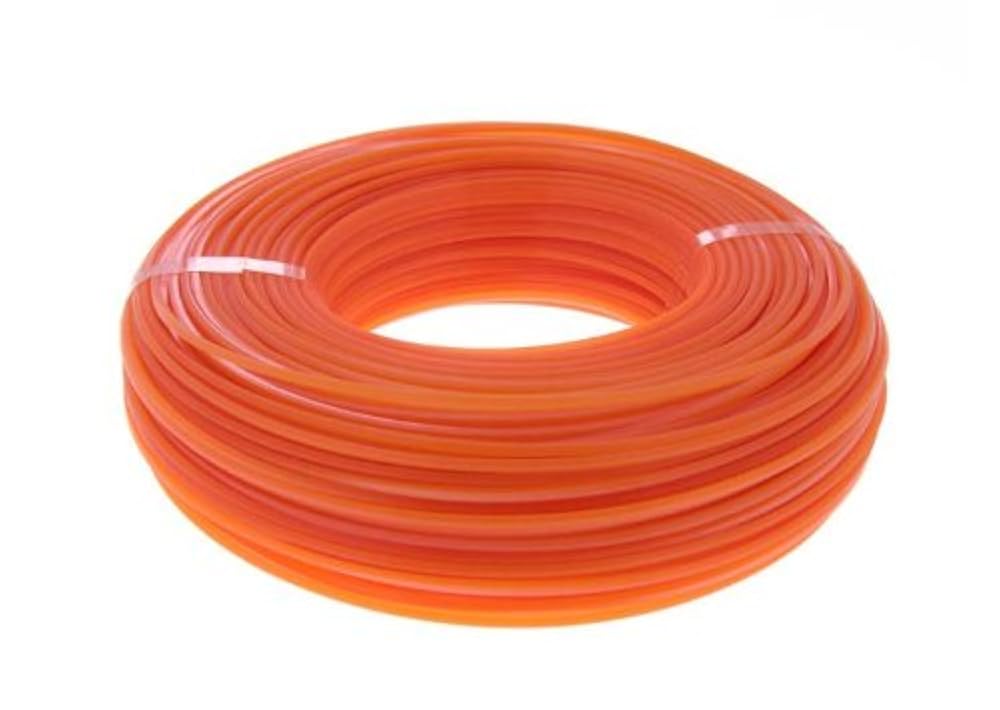 леска для триммера 2,4х15м витой квадрат с жилой. леска (корд) для триммера (2. леска для мотокосы 2. , 15 м. для триммера 4мм.