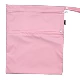 Damero Windeltasche mit wiederverwendbarem Stoff Wasserdicht Wetbag Feuchttücher Organiser Beutel - 2