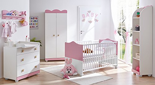 Preisvergleich Produktbild TICAA Babyzimmer"Prinzessin" 5-teilig Rosa