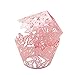 Produktbild ROSENICE 50 Stück Cupcake Wrappers, Kuchen Pappbecher für Hochzeit Geburtstag feiern - Schmetterling hohlen Muster (rosa)