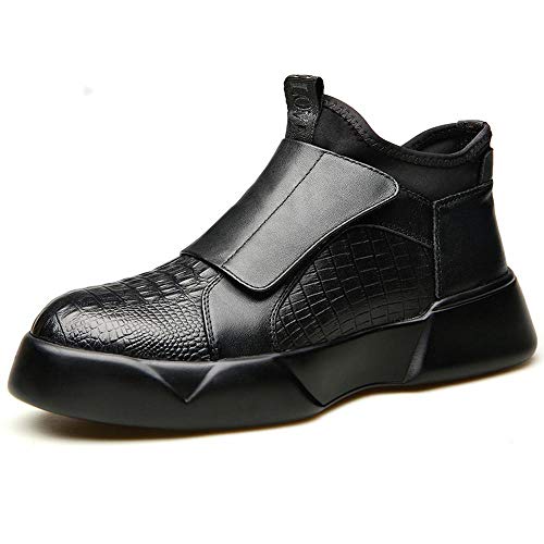 Preisvergleich Produktbild DUTTY Herrenstiefel Krokodil wasserdichte Martin Stiefel Black-42EU