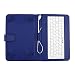 Produktbild Tastaturkasten für Tablette PU-Leder-Schwarz-USB-Schnittstelle Scratches Magnet Klappenverschluss Universaltastatur und Fall Tablets YAHALOU
