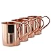 Produktbild Zap Impex ® Solide reines kupfernes Moscow Mule Tassen Set von 4