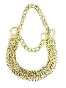 RvPaws Heavy Stainless Steel Golden Plated 3 Layer Dog Choke Chain -24 Inch Collar