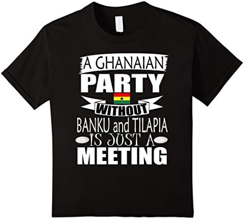 Storecastle: Ghanaian Banku And Tilapia Food Ghana T-Shirt Kids 4 Black