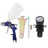 【Großes Fassungsvermögen】 Diese Spritzpistole wird mit einem 600-cm3-Fließbecher mit großem Fassungsvermögen geliefert.