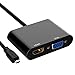 Produktbild Micro HDMI auf VGA Adapter, Gana 1080P Micro HDMI zu HDMI Konverter, 2 in 1 Adapter mit 3,5 mm Audio Ausgang Geeignet für Tablets, Smart Phones, GoPro Kameras, Camcorder und Mehr