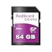 Price comparison product image 64G RedKcard SD Card, high speed UHS-1 Extreme Pro Class 10, SDXC memory flash card for camera 64 gb