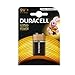 Price comparison product image Basic Cell Alkaline Battery 9 V Duracell 6LF22 9 V MN1604 K1 Blister Pack 1 Pc. (6LF229VMN1604 (K1)