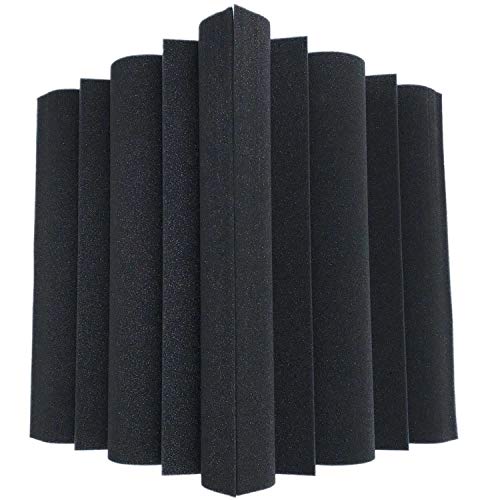 Binchil 4 piezas Corner Bass Trap Panel acustico Studio Sound Absorption Foam 12 x 12 x 24cm