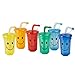 Produktbild Trinkbecher-Set"Safety" | 6 Becher im Set mit Deckeln und verschließbaren Trinkhalmen | je 350 ml Füllmenge | aus Kunststoff | verschiedene Farben
