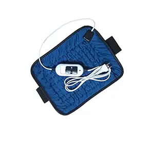 Dr Care Velvet Blue Heat Therapy Orthopaedic Pain Reliever Electric Heating Pad for Joints, Muscle, Back, Leg, Shoulder, Knee, Neck (with Auto Temperature Controller)