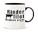 Produktbild Tasse mit Spruch - Rinderfilet krümelt nicht - Lustige Kaffetasse – Kaffee-Becher – Teetasse - Die perfekte Geschenk-Idee