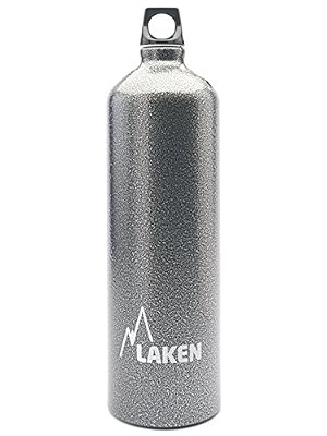 Laken Futura Gourde en aluminium coupe ouverture Couvercle à visser avec passant 1.5L, granit
