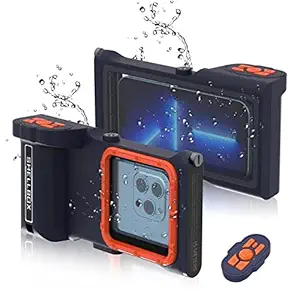 MRUOZRUI Bluetooth Connection 3rd Generation Diving Phone Case, Professional 15m/50ft Underwater Photography Housings Case for Snorkeling Scuba Dive Waterproof Phone Case for iPhone/Samsung/Universal