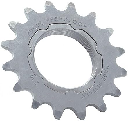 Pignon de vélo single speed miche, 1/8 "- 17 dents avec support chromé mat