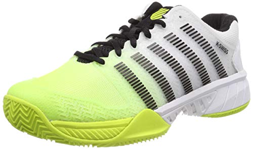 K-Swiss Performance Hypercourt Express HB, Scarpe da Tennis Uomo, Bianco (White/Neon Yellow/Black 170M), EU