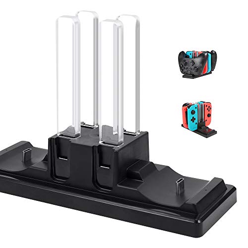 Prous 6 in 1 Controller Ladegert fr Nintendo Switch, SW11 Ladegert Stand Station Ladestation fr Nintendo Switch Joy-Con & Pro Controller mit Ladeanzeige und Typ C Ladekabel Prous 6 in 1 Controller Ladegert fr Nintendo Switch, SW11 Ladegert Stand Station Ladestation fr Nintendo Switch Joy-Con & Pro Controller mit Ladeanzeige und Typ C Ladekabel