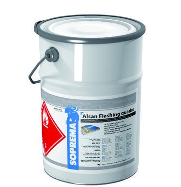 ALSAN Flashing Quadro - 5,0 kg/Gebinde - RAL 7012 basaltgrau - einkomponentiger Polyurethan - Flüssigkunststoff zur absolut sicheren Herstellung von Details und Anschlüssen im Flachdach - erfüllt alle Anforderungen der aktuellen Flachdachrichtlinie 2016 - Anwenderfreundlich, einfach und schnell zu verarbeiten - Verbrauch: ca. 3kg/m2 | Anwendungsfertiges Produkt, kein Mischen erforderlich - zügige Verarbeitung:1.Material vorlegen,2.Vlies einarbeiten *separat erhältlich 3.nass in nass überarbeiten