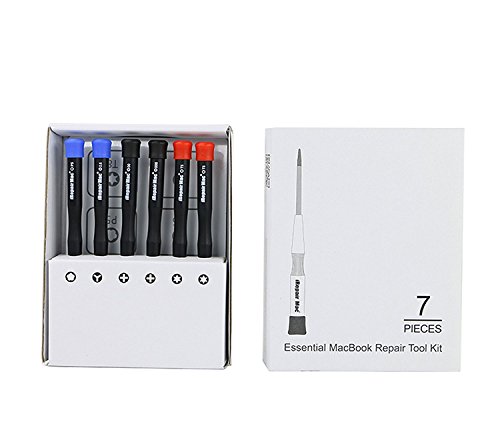 7 Stück Arbeitsstation: Schraubendreher Werkzeug Set mit Magnetmatte für MacBook Pro Retina und Luftmodelle Reparatur - 4
