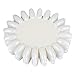Fashion Gallery 10Pc Round Plastic Nail Art Tips False Display Wheel Practice 3D Color White