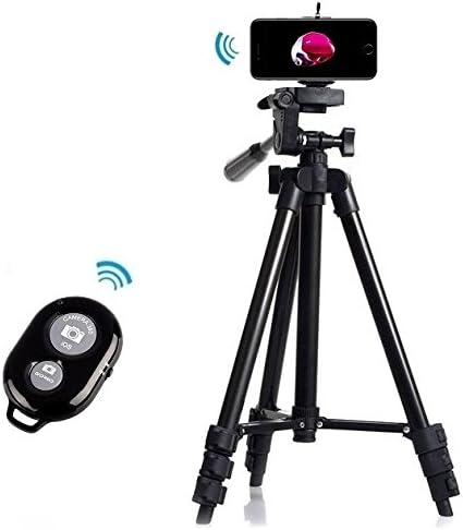 Professional Tripod Mount Holder+ Camera Bluetooth Remote Shutter for iPhone 7,iphone 7 plus-Black