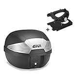Volumen de entrega: Top Case Monolock B29NT, placa de soporte, dos llaves e kit de montaje. Volumen: 29 litros (capacidad de un casco), Dimensiones: 309 mm x 399 mm x 407 mm (H x W x L)