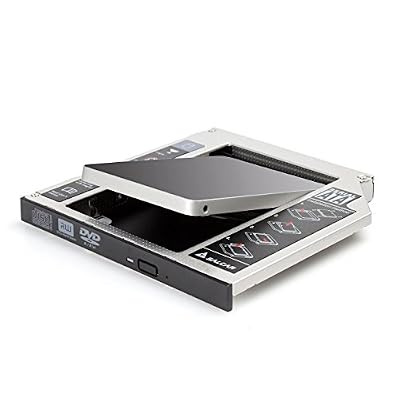 Salcar - 2.HDD / SSD SATA 3.0 (SATA III) drive dur cadre caddy pour 12.7mm disque dur SATA de 2,5 pouces (aluminium)