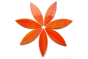 HOBBY ISLAND MOSAICS Craft Mosaic Tiles - Large Petals - Stained Glass - Early Sunrise 50g