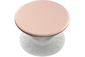 PopSockets PopGrip - Soporte y Agarre para Teléfonos Móviles y Tabletas con un Top Intercambiable - Rose Gold Aluminum