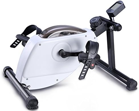 EXEFIT Magnetic Exercise Bike Stationary Pedal Exerciser Smooth and Quiet with 3” LCD Monitor