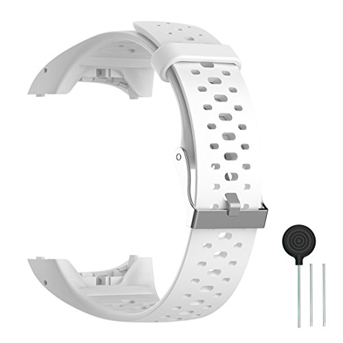 Cyeeson Polar M400/M430 Correa Reloj Silicona Blanda Ajustable Banda de Pulsera de Gel Brazalete de Repuesto para Polar M400/M430