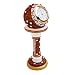 HANDICRAFTS PARADISE RAJASTHANI WORK MARBLE PILLAR CLOCK RS.600.00
