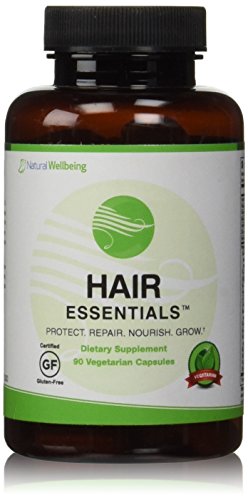 Hair Essentials Natural, Herbal Hair Growth Supplement for Men & Women - DHT Blocker, Provides Nutrients to Help Repair and Nourish Thinning Hair - Daily Capsules Fight Hair Loss and Promote New Growth