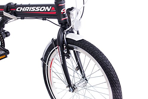 20″ Zoll KLAPPRAD FALTRAD ALU FAHRRAD CHRISSON FOLDRIDER 3.0 mit 7 Gang SHIMANO NEXUS schwarz - 5