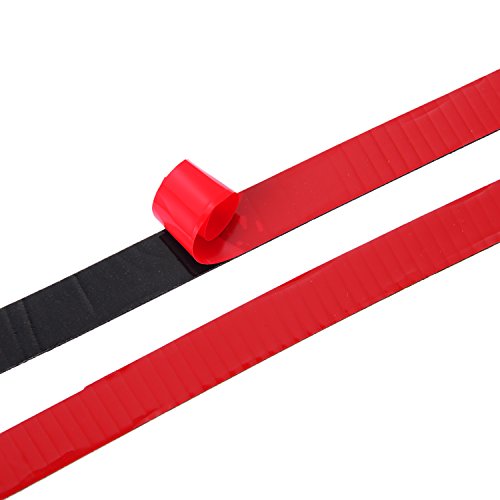 Shappy 10  m  10  mm  cinta de espuma de doble cara cinta adhesiva de montaje resistente al agua esponja de rollos de cinta  cinta de color negro con rojo dise  o de pel  cula