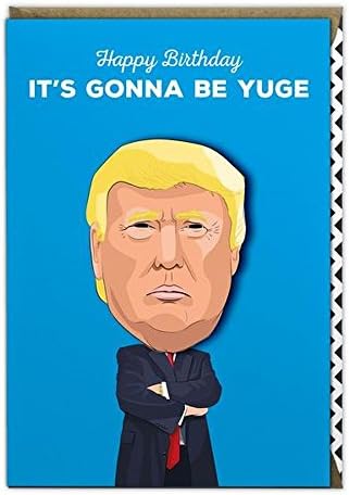Famous Faces Funny Greetings Occasion Birthday Card Donald Trump Yuge