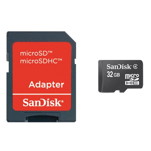 SanDisk microSDHC 32GB Class 4 Speicherkarte (inkl. microSD zu SD Adapter) - 2