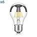 Produktbild ledscom.de E27 Kopfspiegel LED Birne Filament A60 8W =57W warm-weiß 750lm A+ für innen und außen, 6 STK.