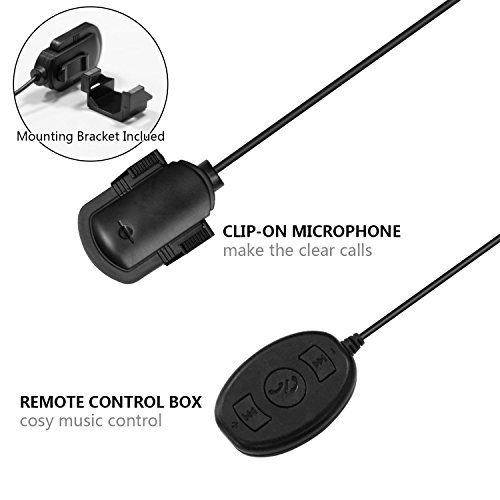 apps2car Bluetooth adaptador coche interfaz radio musical Via Changeur CD manos libres carga USB puerto AUX con Micro y mando a distancia para Renault