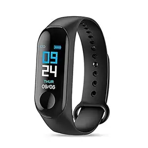 Hug Puppy Smart Fitness Band Heart Rate and Activity Tracker Monitor Heart Rate, Steps Count and Calories Water Resistant Body and LED Touch