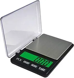 Iktu 3000/0.1gram Precision Electronic Jewelry Scale (0.1g/3kg) with LCD Back Light and 3.5