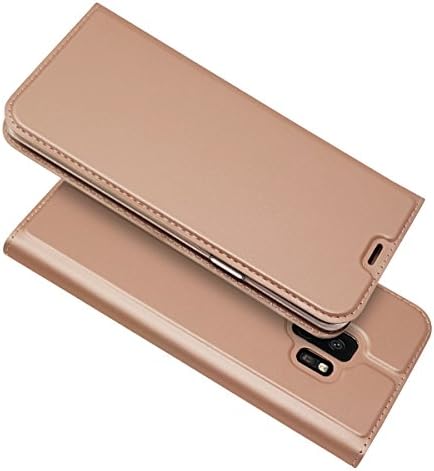 For Samsung Galaxy S9 Case, SingMax Skin Pro Series Ultra Slim Layered Dandy ,Kickstand,Magnetic Closure,TPU bumper,Full Body Protection For Samsung Galaxy S9 smartphone (For Samsung Galaxy S9, rose gold)