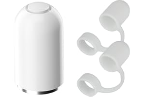 DaiUni iPencil nakładka na ołówek, magnetyczna nasadka i uchwyt, magnetyczna nasadka zastępcza i uchwyt (1 sztuka nasadki i 2 uchwyty na nasadki, biała)