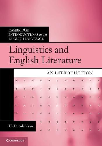 Preisvergleich Produktbild Linguistics and English Literature: An Introduction (Cambridge Introductions to the English Language)