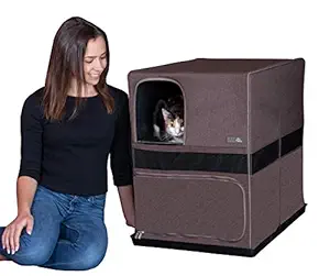 Pet Gear Pro Pawty for Cats with littertraX Mat, Put an end to Scattered Litter, Foldable, Easy Clean, Litterbox not Included, 2 Models, 2 Colors