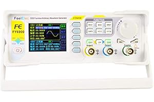 GuliTech FY6900 20/30/40/50/60/80/100MHz DDS Function Signal Generator Dual-CH Arbitrary Waveform Generator Source Frequency Counter(FY6900 100M)