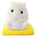 Produktbild Alpacasso 3 IN 1 Cute Weiß Plüsch Hamster Dekokissen und Folding Klimaanlage Car Blanket Kissen Set.