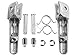 Tengchang Silver Motorcycles Footrests Foot Pegs For Honda CBR1000RR 2004 050 60 7 08 09 10 11 12 13 2014 CBR600RR 2003-2006 CB1000R 2008-2014