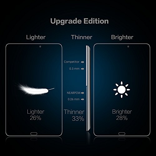 Samsung Galaxy Tab E 9.6 Panzerglas Displayschutzfolie, Nearpow Schutzfolie 9H Härte, Anti-Kratzen, Anti-Öl, Anti-Bläschen, lebenslange Garantie - 7